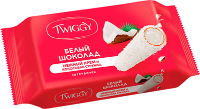 «Twiggy», вафельные трубочки с кокосом, 185 г
