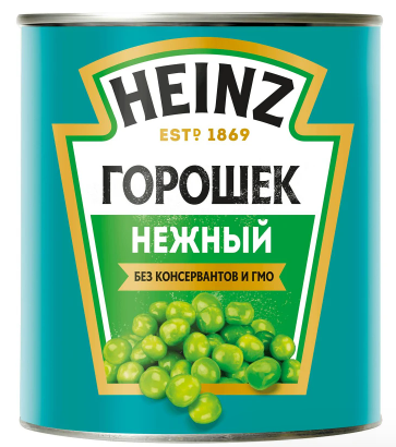 Горошек зеленый «Heinz» нежный, 400г