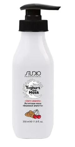 Йогуртовая маска для волос «Вишнёвый амаретто», 350 мл