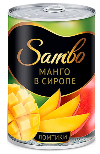 Манго «Sambo» в сиропе, ломтики, 425г