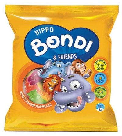 Мармелад Hippo Bondi & Friends жевательный с витаминами, 70 г