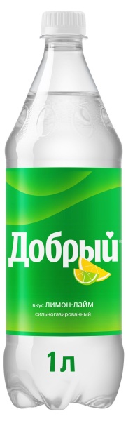 Напиток газированный Добрый Лимон-Лайм, 1 л
