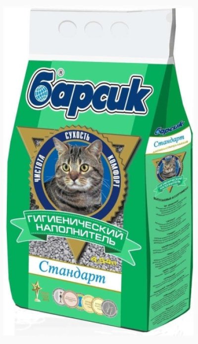 Наполнитель для кошачьего туалета «Барсик» Стандарт, 4.54 л
