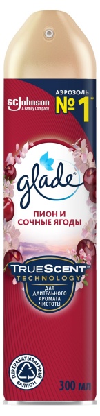 Освежитель воздуха Glade Пион и сочные ягоды, 300 мл