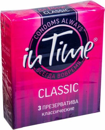 Презервативы IN TIME Classic классические, 3 шт
