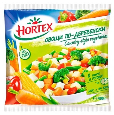 Смесь овощная Hortex Овощи по деревенски замороженная, 400 г