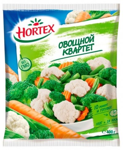 Смесь овощная Hortex Квартет овощной, 400 г