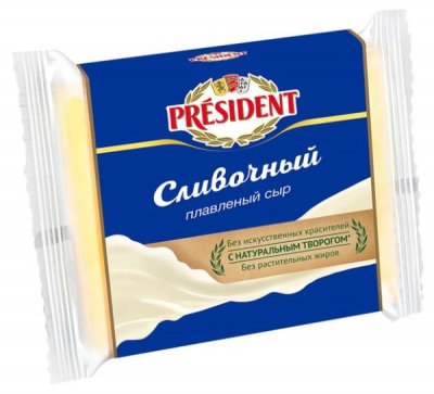 Сыр плавленый President Сливочный 40%, 150 г
