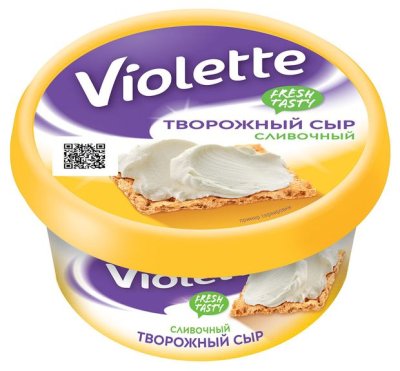 Сыр творожный Violette сливочный 70% БЗМЖ, 140 г