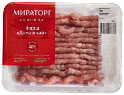 Фарш свино-говяжий Мираторг Домашний, 400г
