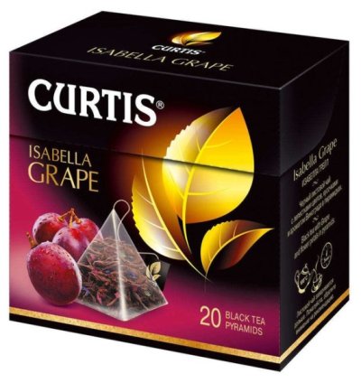 Чай Curtis Isabella Grape чёрный в пирамидках, 20х1.8г