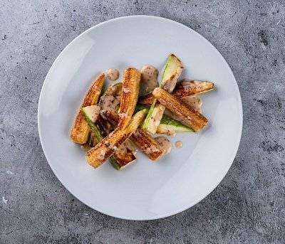 Кабачок и кукуруза