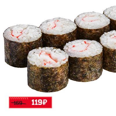 Маки с крабом