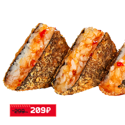 Треугольник темпура с курицей