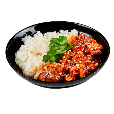 Сеульская курочка с ананасом и рисом