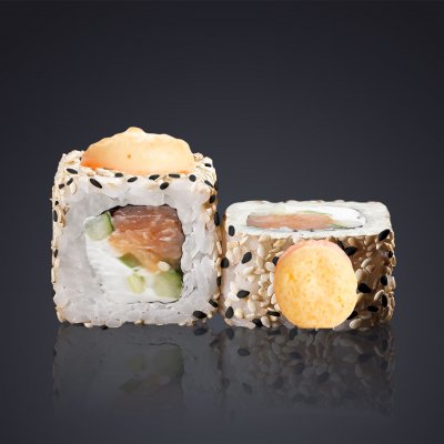 Ролл Запечённая Филадельфия в кунжуте