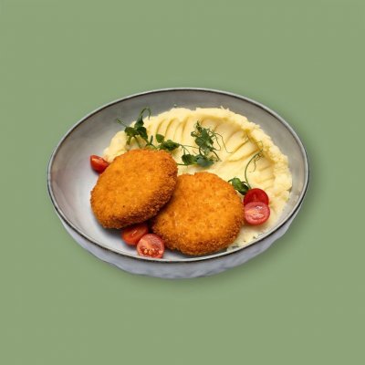 Куриные котлетки с пюре