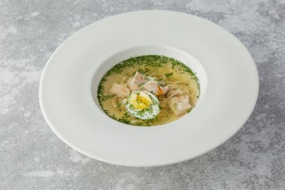 Куриный суп с домашней лапшой