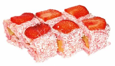 Сладкий ролл кокосовый