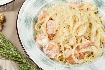 Паста с креветками