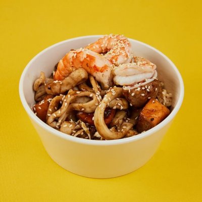 Жареный рис с морепродуктами