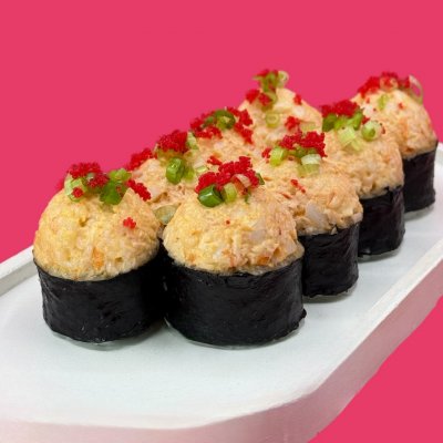 Ролл с тартаром из креветки