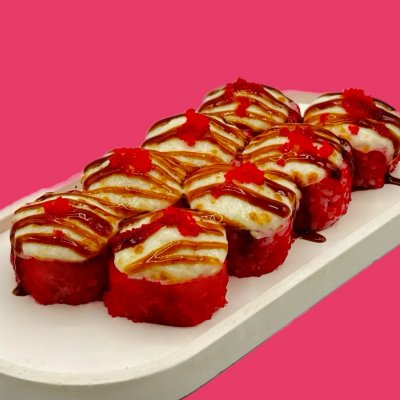 Запеченная креветка авокадо пармезан