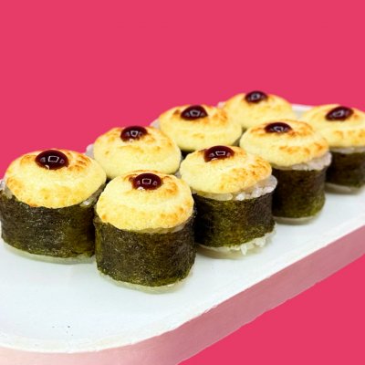 Запеченный лосось в муссе пармезан