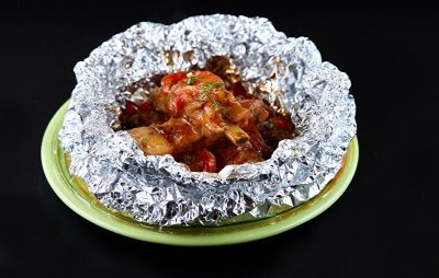 Ребра свин. запечен. с овощами