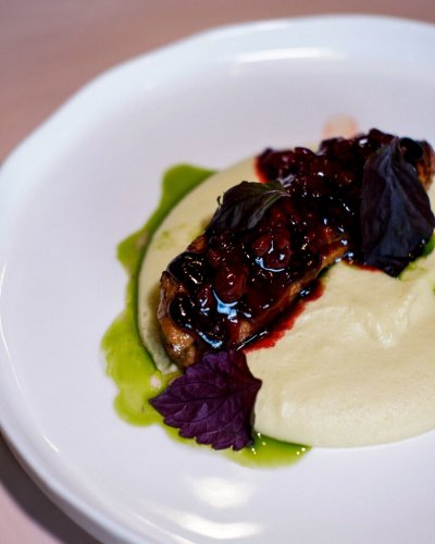 Утиная грудка с картофельным пюре