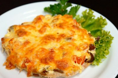 Мясо по-французски из свиной шеи