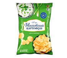Чипсы Московский картофель Лук и сметана