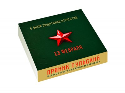 Тульский пряник "23 февраля" в коробке