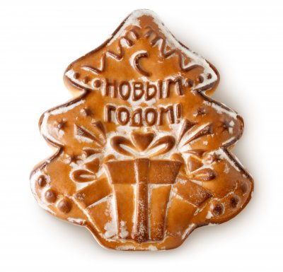 Тульский пряник, елочка "С Новым годом!"