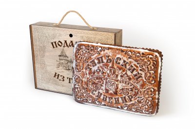 Тульский пряник в коробке деревянной коробке