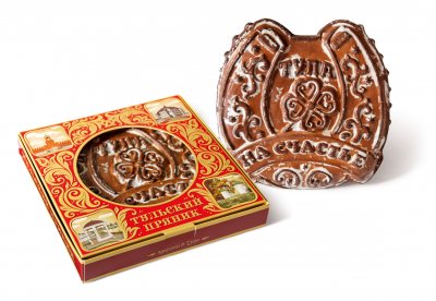 Тульский пряник «На счастье» в коробке «Достопримечательности»