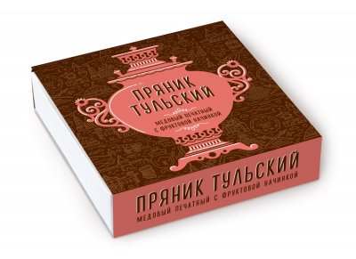 Тульский пряник "Розовый самовар" в коробке