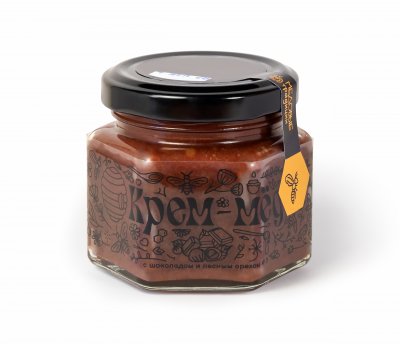 Крем-мёд с шоколадом и лесным орехом