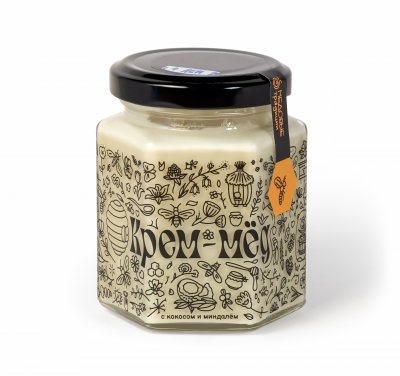 Крем-мёд с кокосом и миндалем