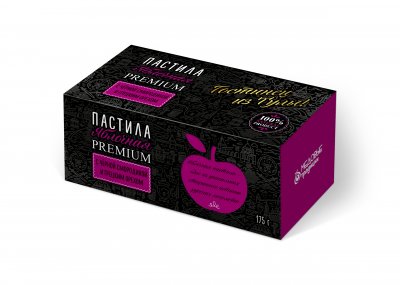 Пастила яблочная PREMIUM с черной смородиной и грецким орехом