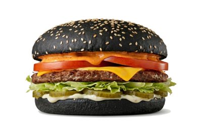 Черный бургер из One Burger