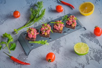 Тар-тар из говядины из Прайм