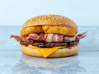 Барбекю бургер из Hesburger