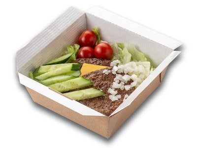 Бургер салат из Hesburger