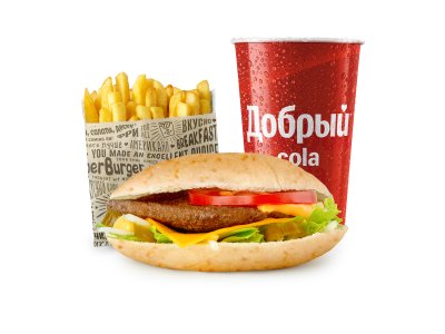 Большой обед с Кебаб бургером из Hesburger