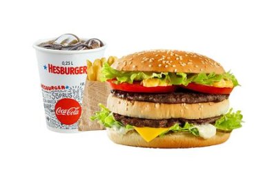 Большой комбо обед с Мегой из Hesburger