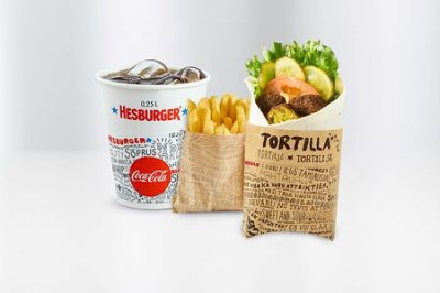 Большой комбо с Тортильей фалафель из Hesburger