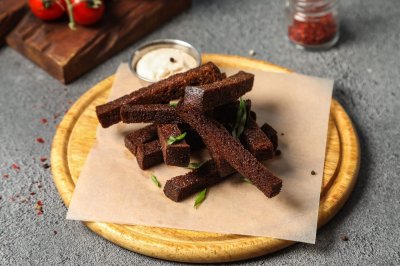 Гренки+соус из Батя Жарит