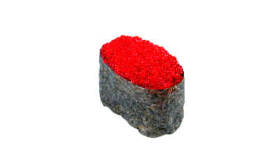 Гункан с красной икрой тобико