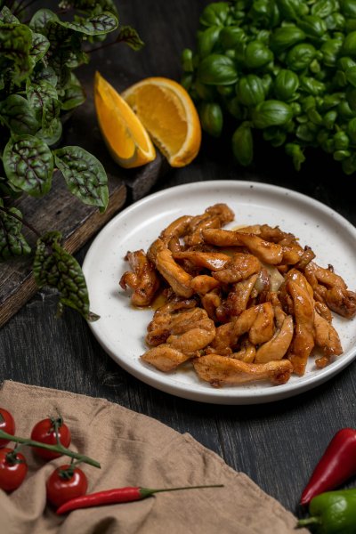 Курица в апельсиновой глазури